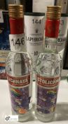 2 Bottles Stolichnaya Harvey Milk Limited Edition Vodka, 70cl