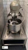 Hobart A200N Planetary Food Mixer, 240volts, with bowl, whisk, dough hook and paddle