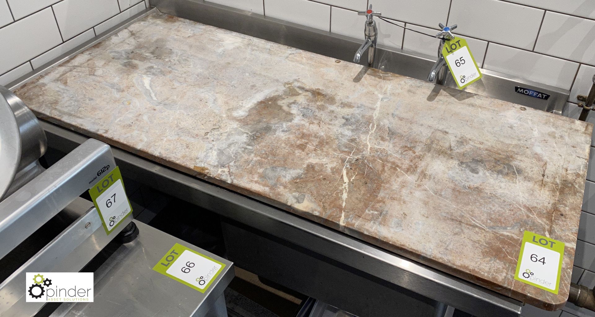 Granite Pastry Rolling Out Slab, 1205mm x 505mm - Image 2 of 4