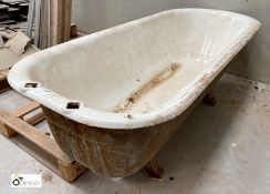 Cast iron Roll Top Bath, 1840mm x 750mm x 580mm