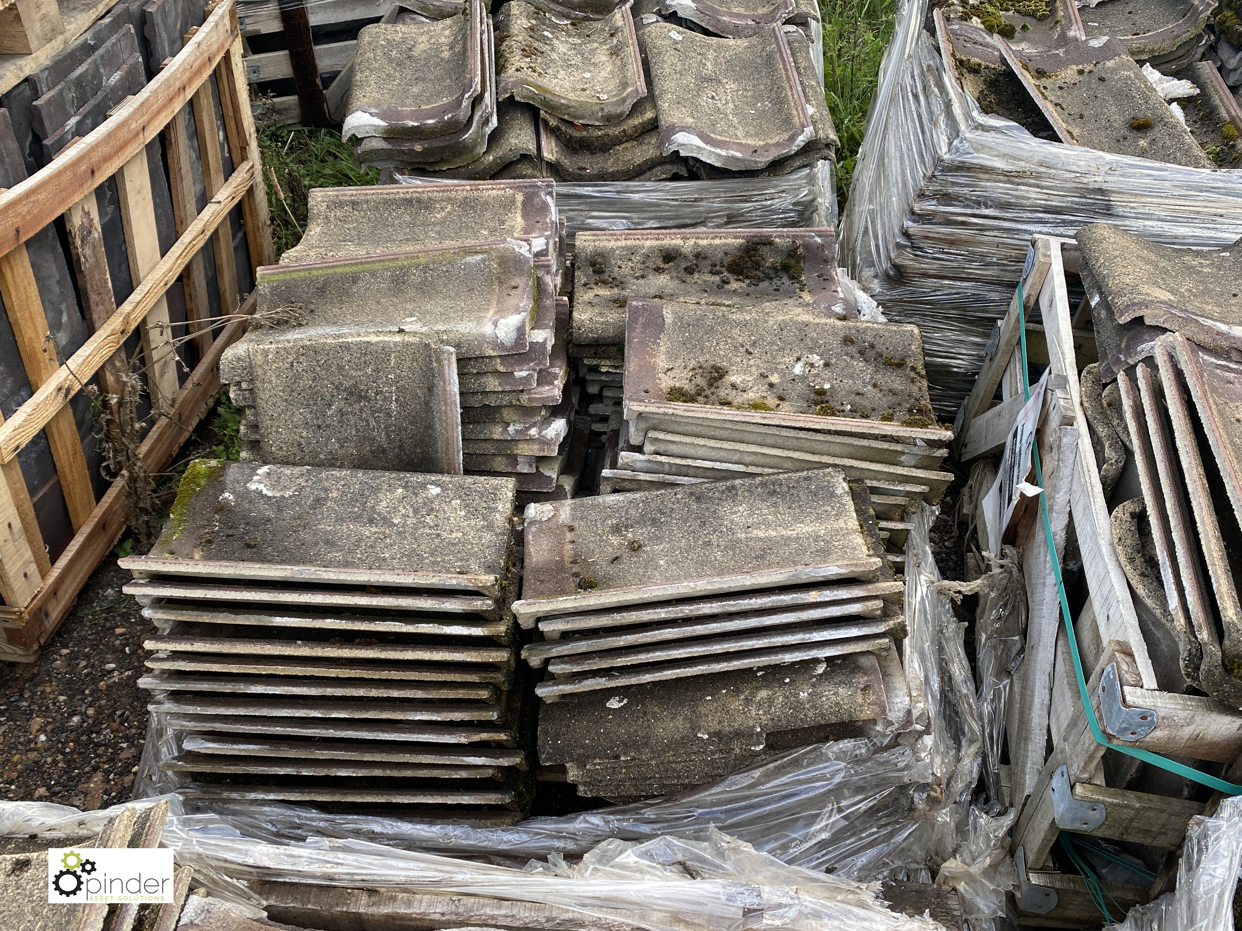 A large quantity reclaimed concrete Pantiles, to 6 crates - Image 7 of 12