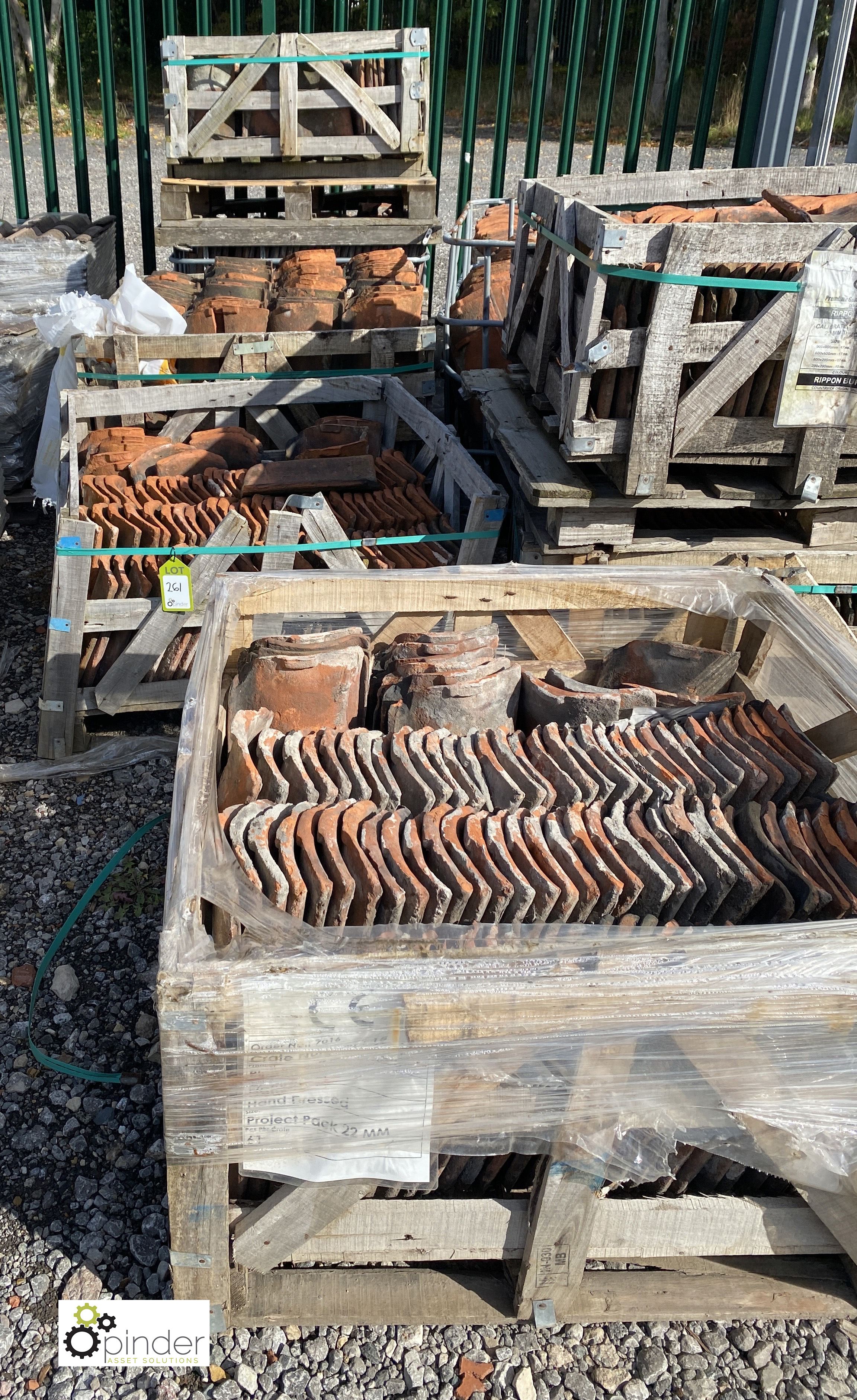 A large quantity reclaimed old English Pantiles, to 5 crates