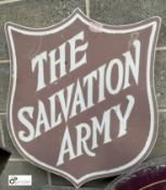 A reclaimed Salvation Army Shield Sign, 720mm high x 620mm wide