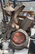 A drum kit, guitar, cymbals Art Piece, made from reclaimed metal, 1700mm high x 1180mm wide x