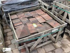 A large quantity reclaimed dimple Rosemary red Roof Tiles, to 7 crates