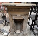 A cast iron combination Victorian Bedroom Fireplace, 910mm high x 670mm wide