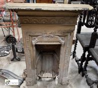 A cast iron combination Victorian Bedroom Fireplace, 910mm high x 670mm wide