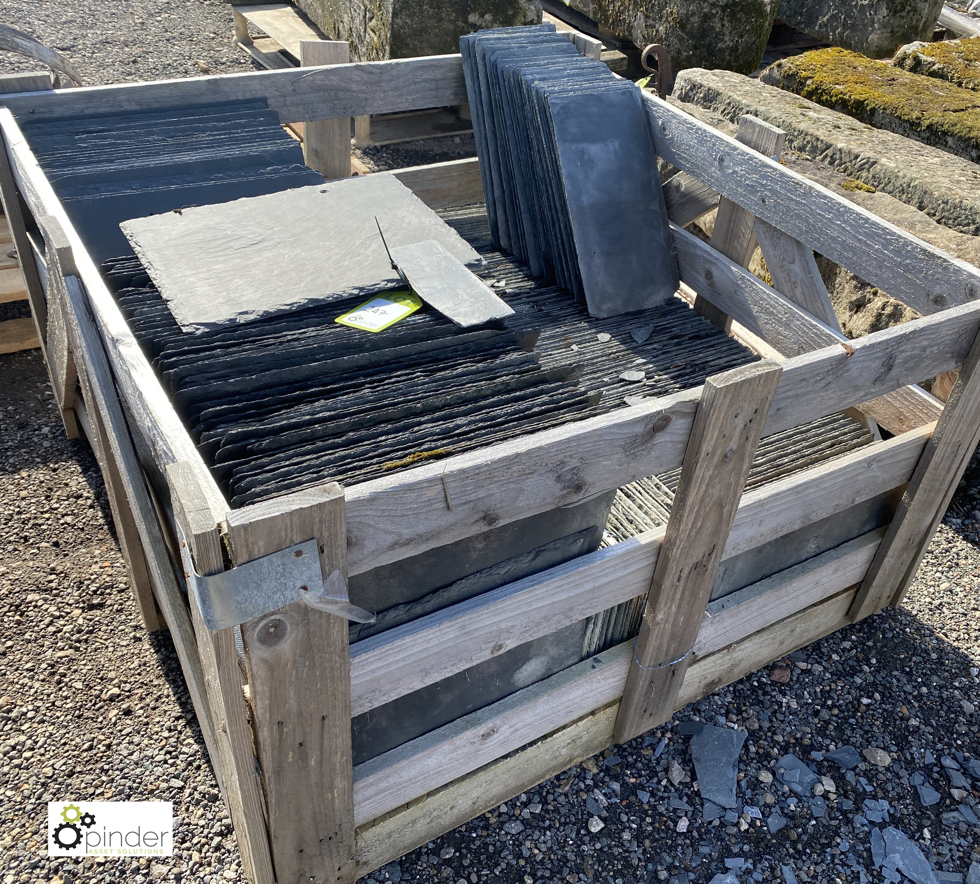 A large quantity various Roofing Slates, to crate