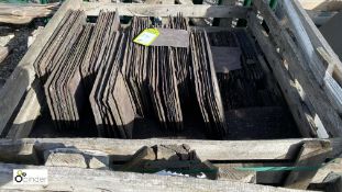 A large quantity reclaimed Roof Slates, 16in x 8in, to crate