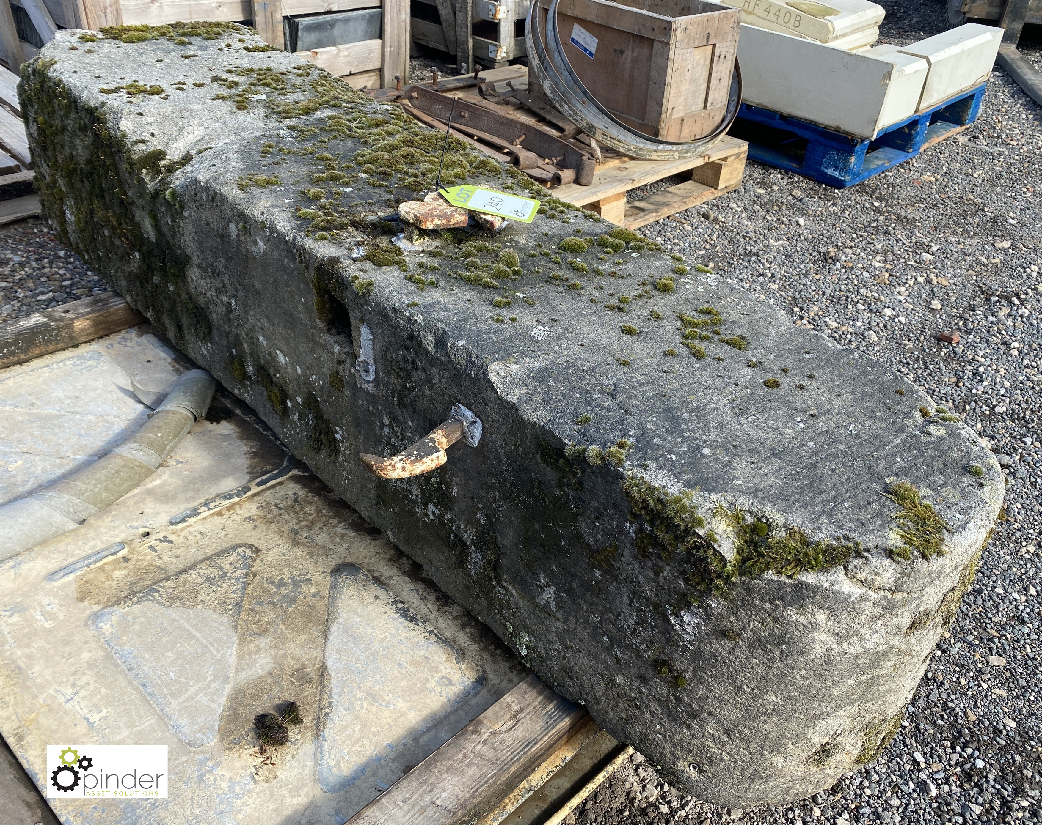 A reclaimed gritstone Gate Post, 1700mm high - Image 3 of 4