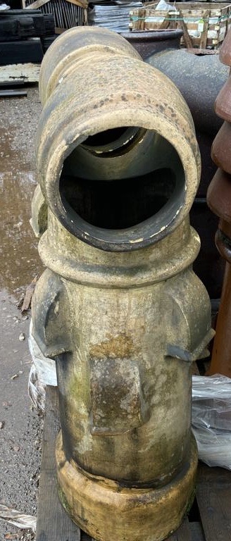 A pair reclaimed buff Chimney Pots, by Daulton, 10 - Image 3 of 8