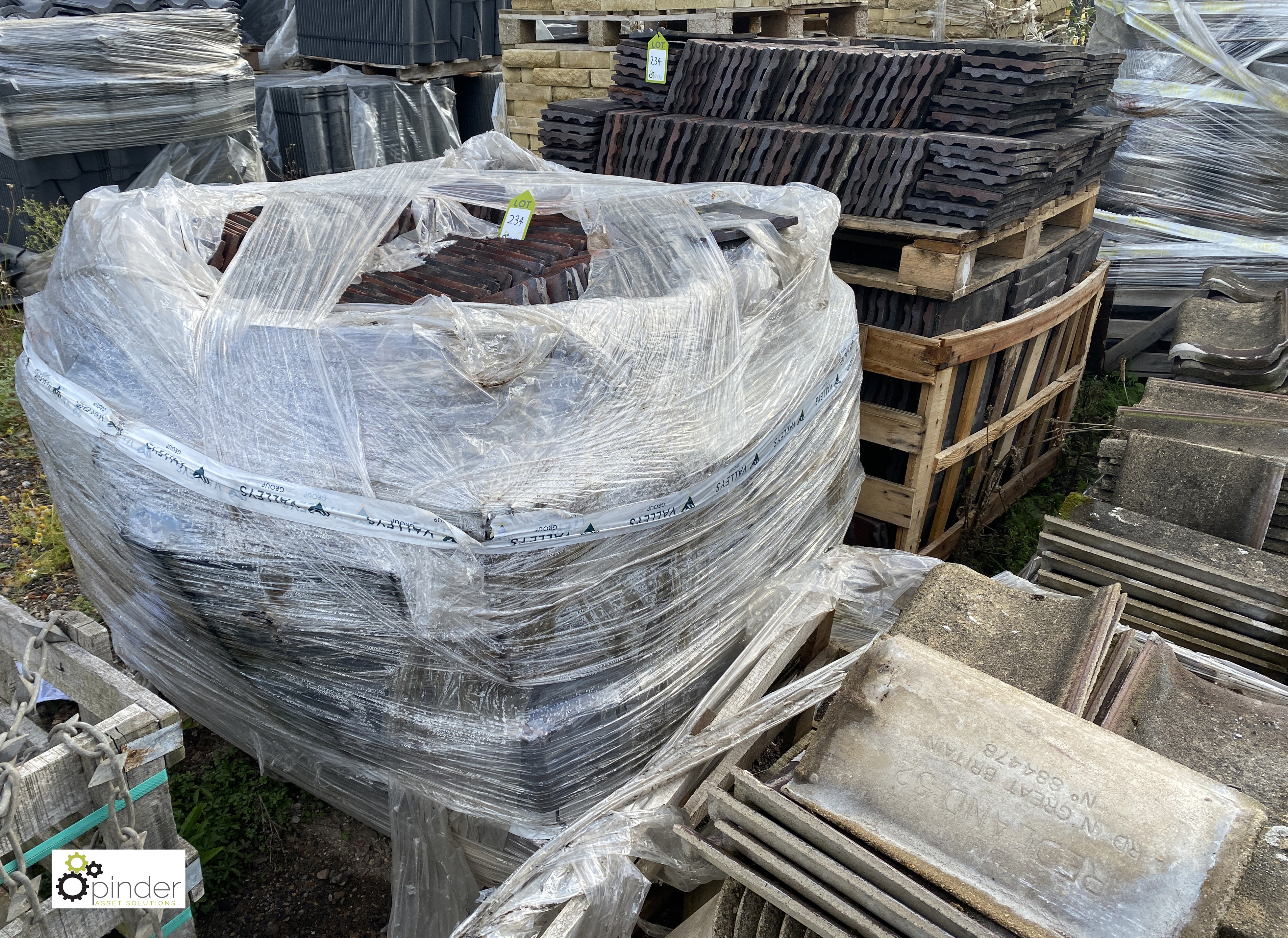 A large quantity reclaimed concrete Pantiles, to 6 crates - Image 10 of 12