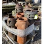 A quantity various reclaimed Chimney Pots (some da