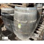 4 reclaimed Whiskey Barrels