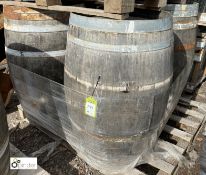 4 reclaimed Whiskey Barrels
