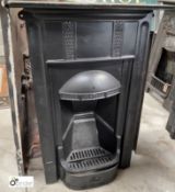 A restored cast iron Art Deco Bedroom Fireplace, 930mm high x 610mm wide