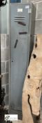 An army/airforce style single door personnel Locker, 1760mm high x 310mm wide x 290mm deep