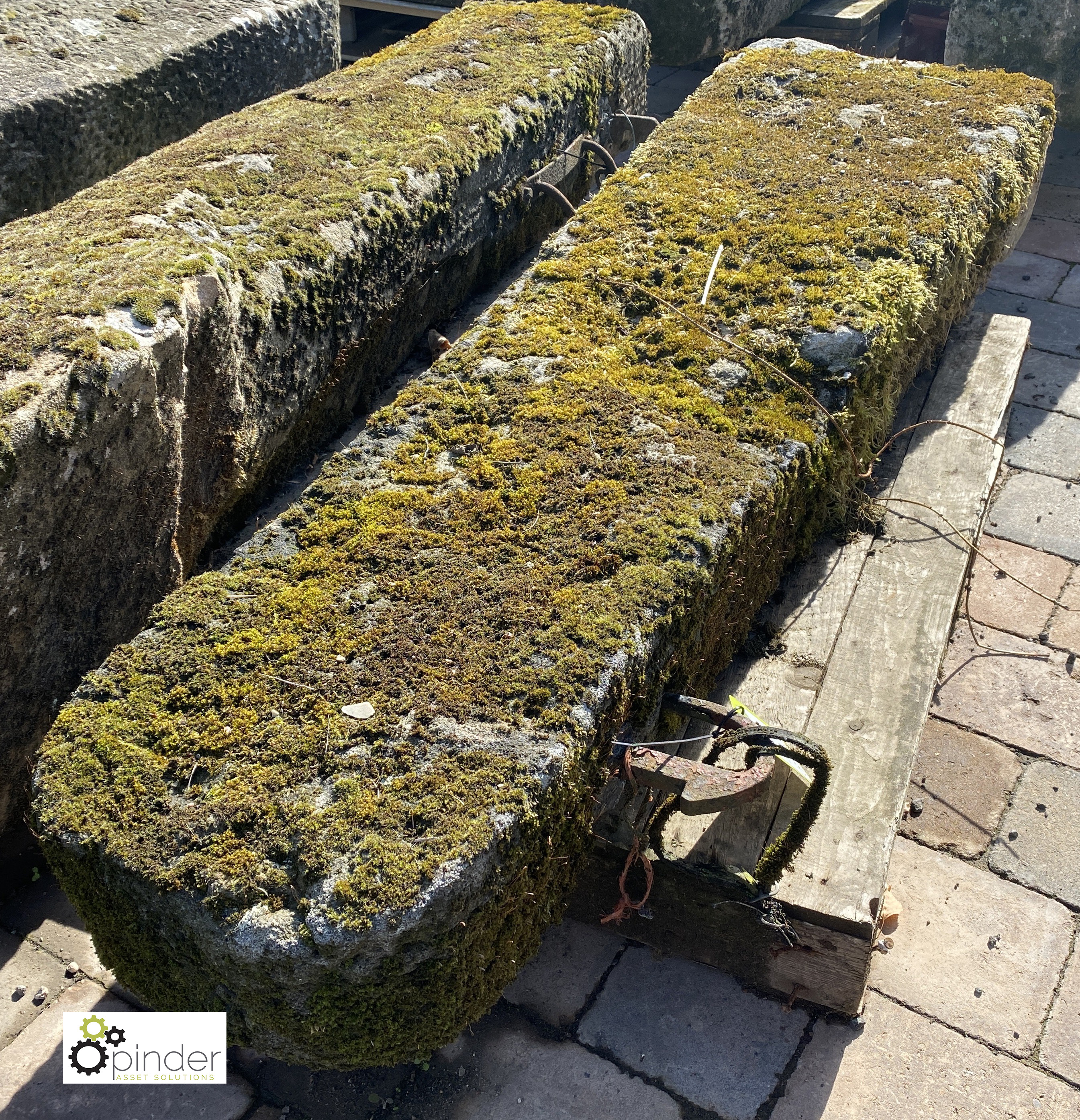 A reclaimed gritstone Field Post, 1600mm high - Image 3 of 4