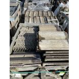 A large quantity reclaimed concrete Roof Tiles, to 3 crates