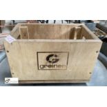 A wooden Storage Crate ‘Greiner’, 210mm high x 310mm long x 190mm deep