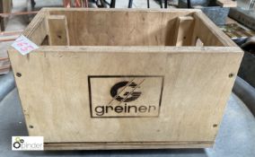 A wooden Storage Crate ‘Greiner’, 210mm high x 310mm long x 190mm deep