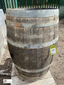 A reclaimed Whiskey Barrel
