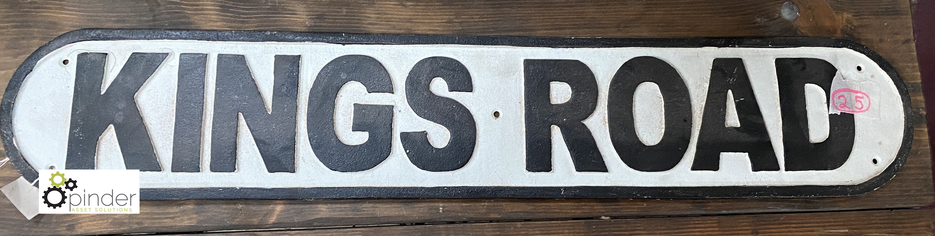 Reproduction ‘Kings Road’ Street Sign, 150mm high x 790mm long