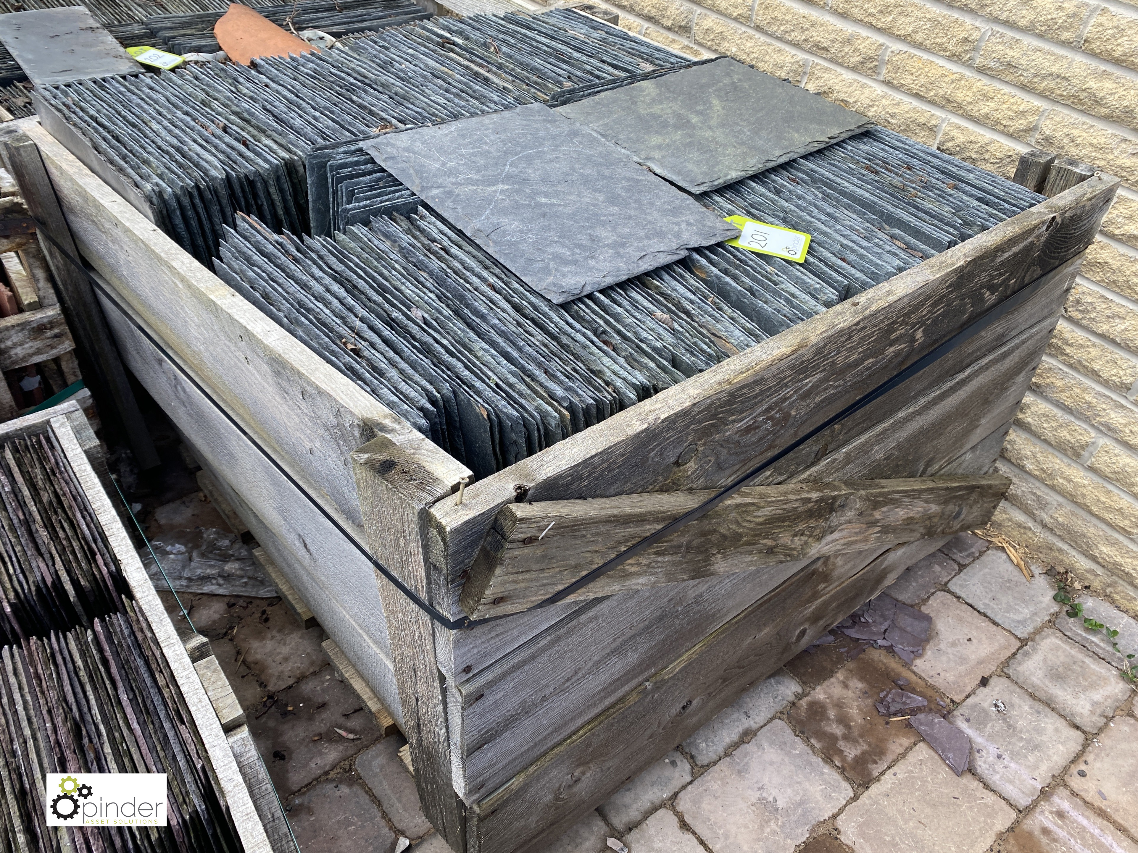 A large quantity Roofing Slates, 16in x 12in, to crate - Image 2 of 4