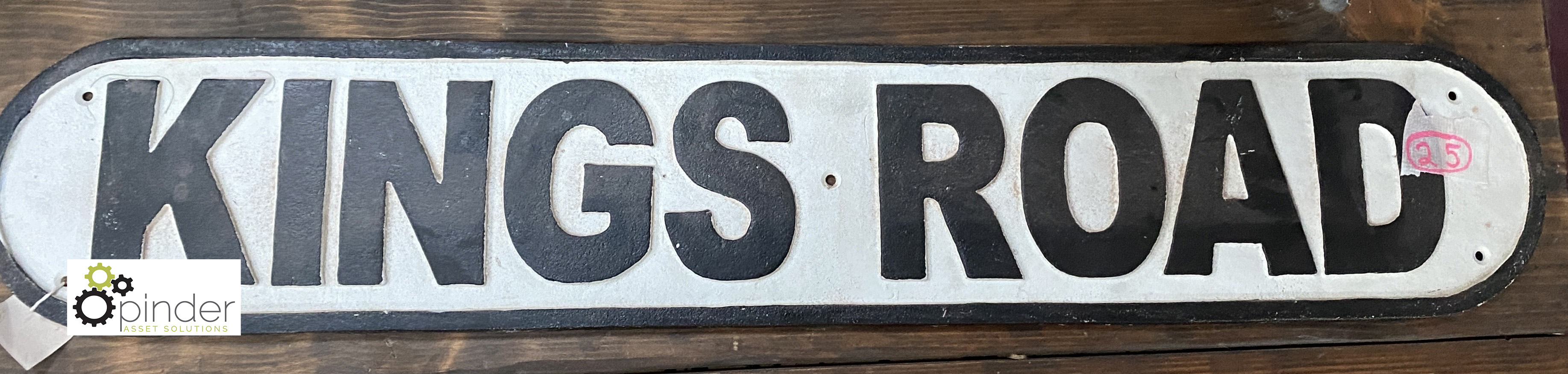 Reproduction ‘Kings Road’ Street Sign, 150mm high x 790mm long - Image 2 of 3