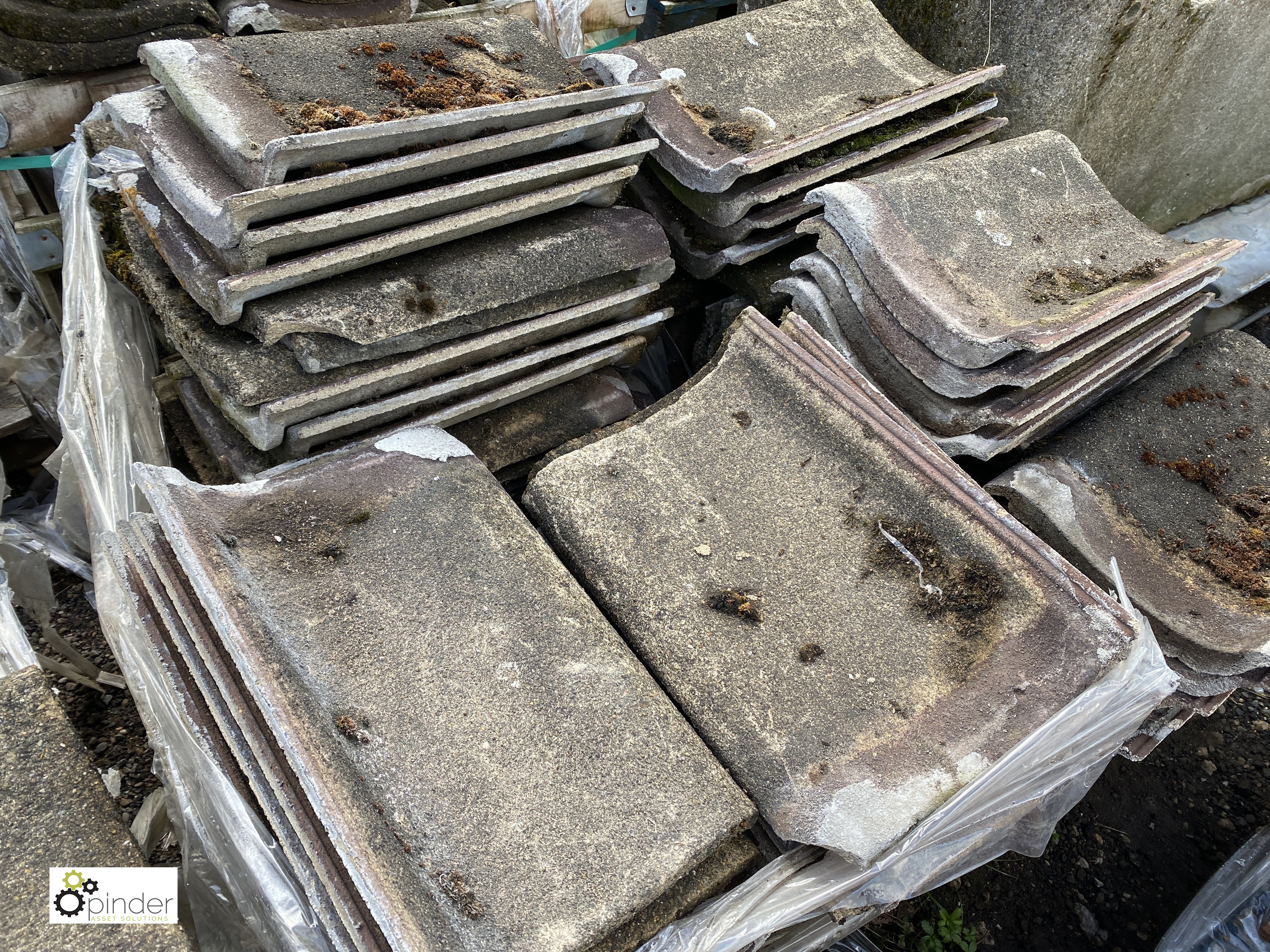 A large quantity reclaimed concrete Pantiles, to 6 crates - Image 3 of 12