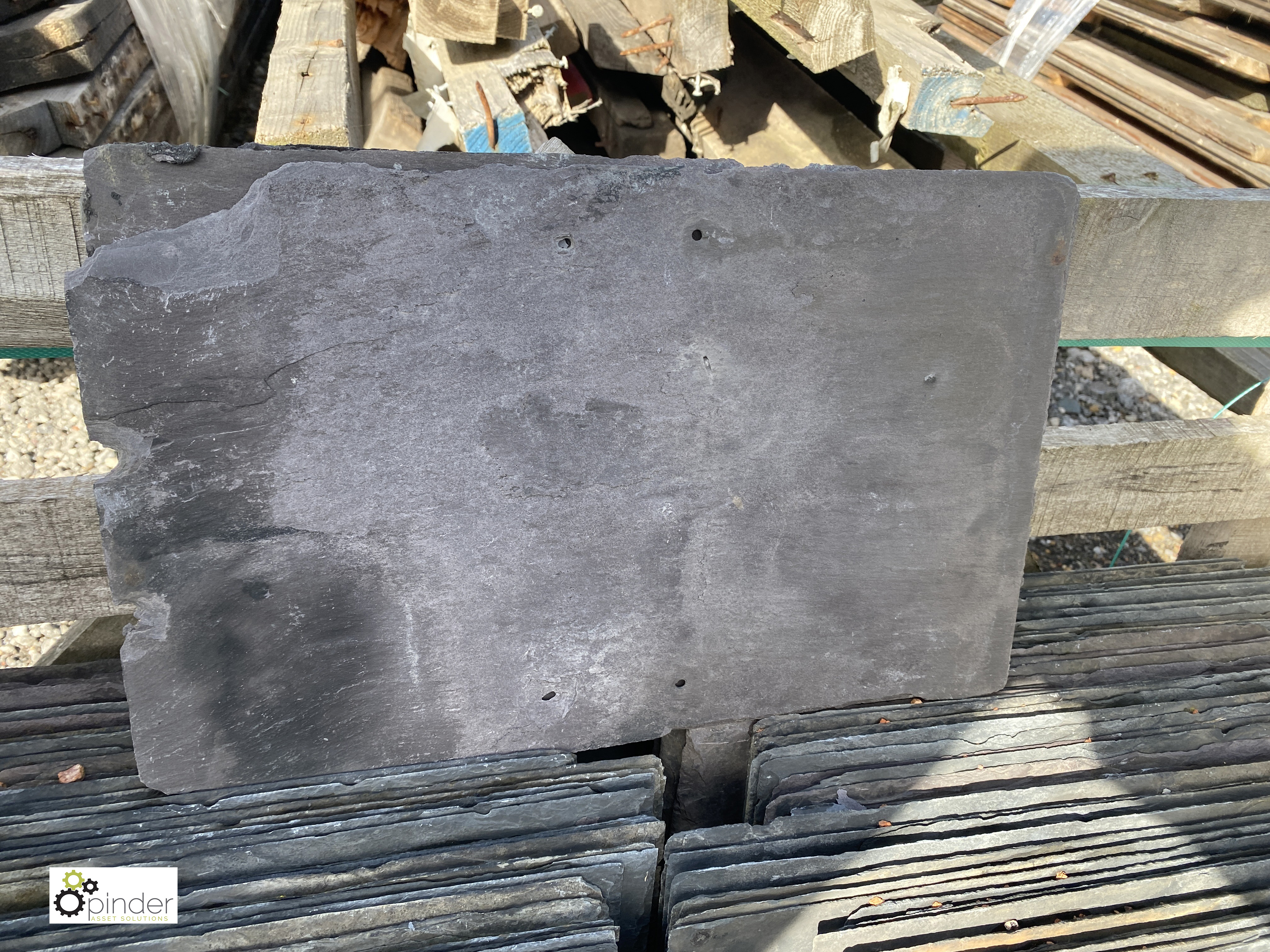 A large quantity reclaimed Roof Slates, 16in x 8in, to crate - Image 3 of 5