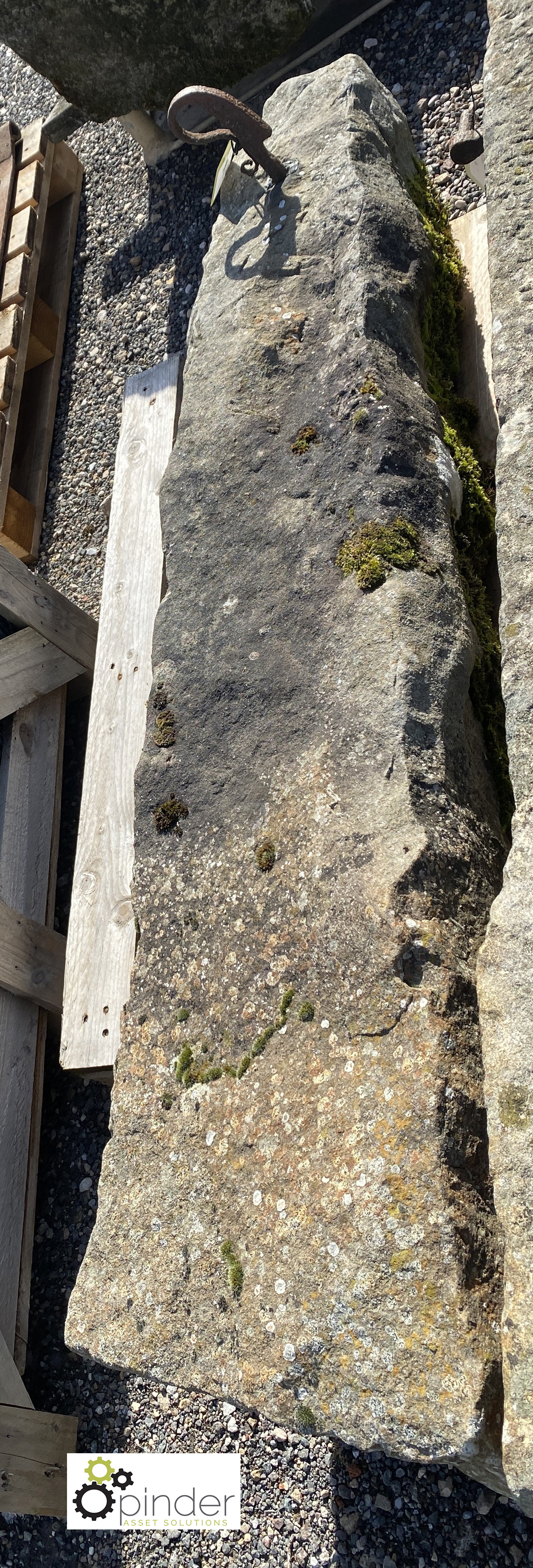 A reclaimed gritstone Field Post, 1600mm high - Image 3 of 4