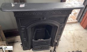 A cast iron Carron ‘The Hawthorne’ Combination Fireplace, with shelf, 910mm high x 680mm wide,