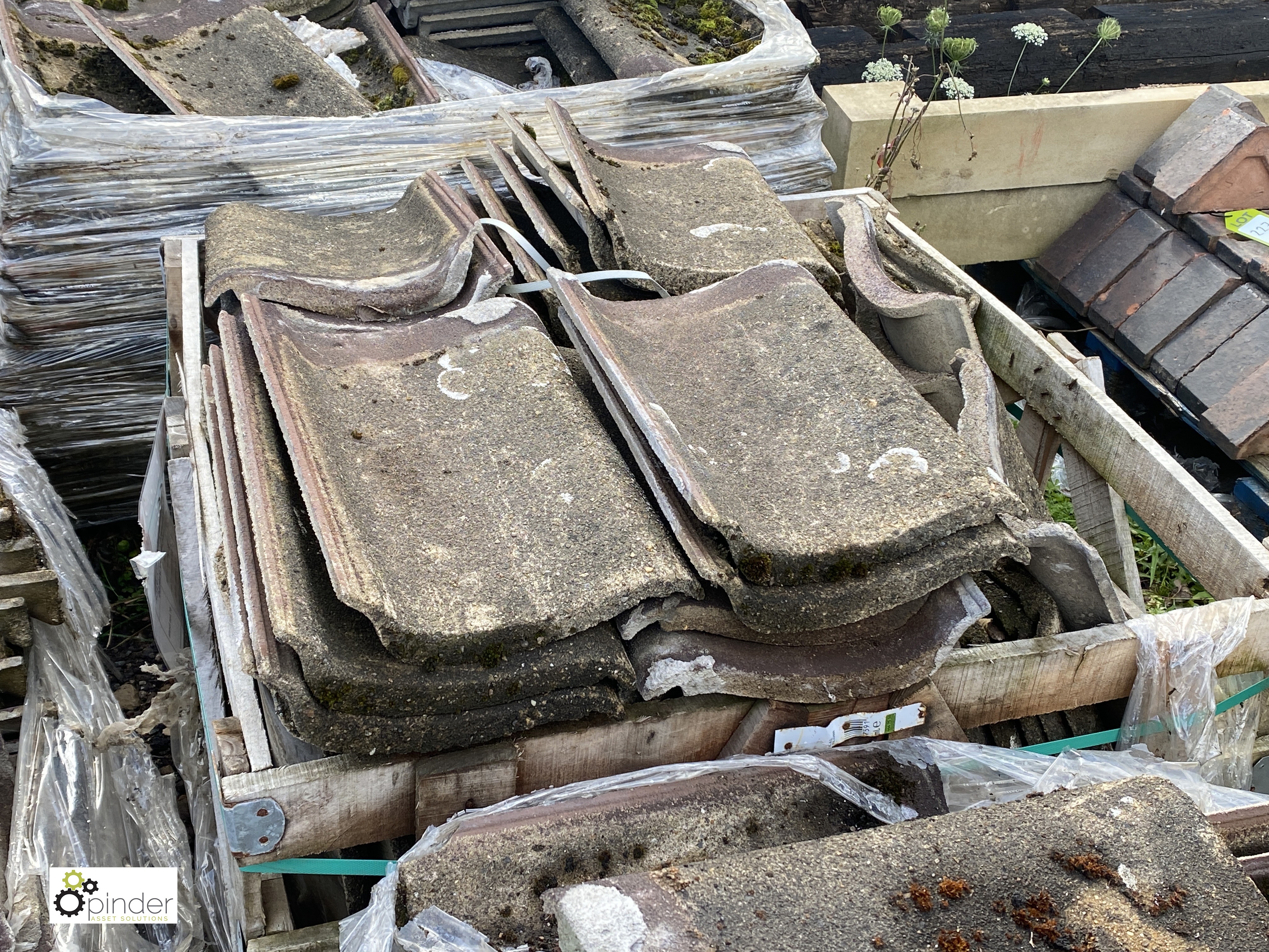 A large quantity reclaimed concrete Pantiles, to 6 crates - Image 4 of 12