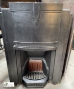 A restored cast iron Art Deco Bedroom Fireplace, 880mm high x 610mm wide