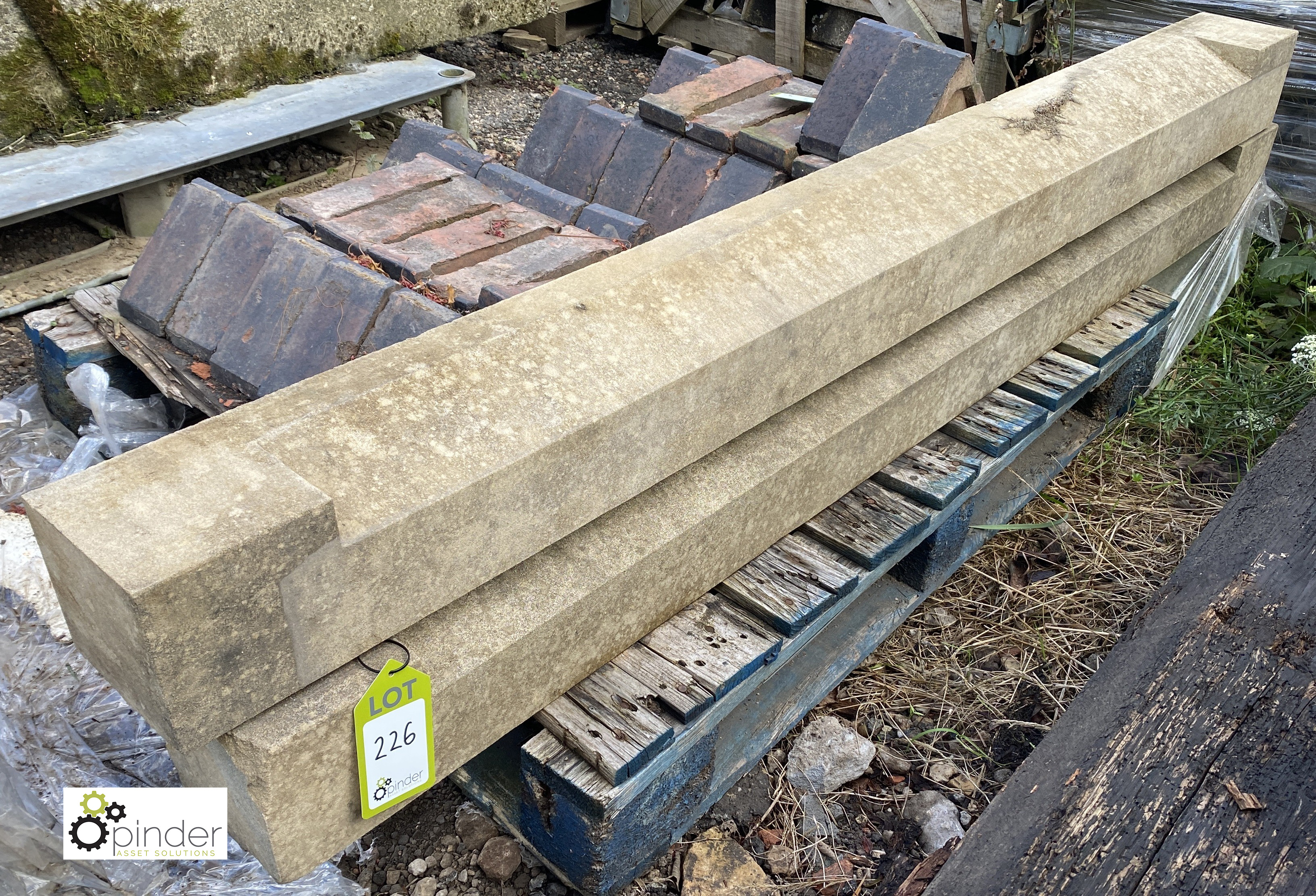 A pair stone Window Cills, approx. 1800mm long