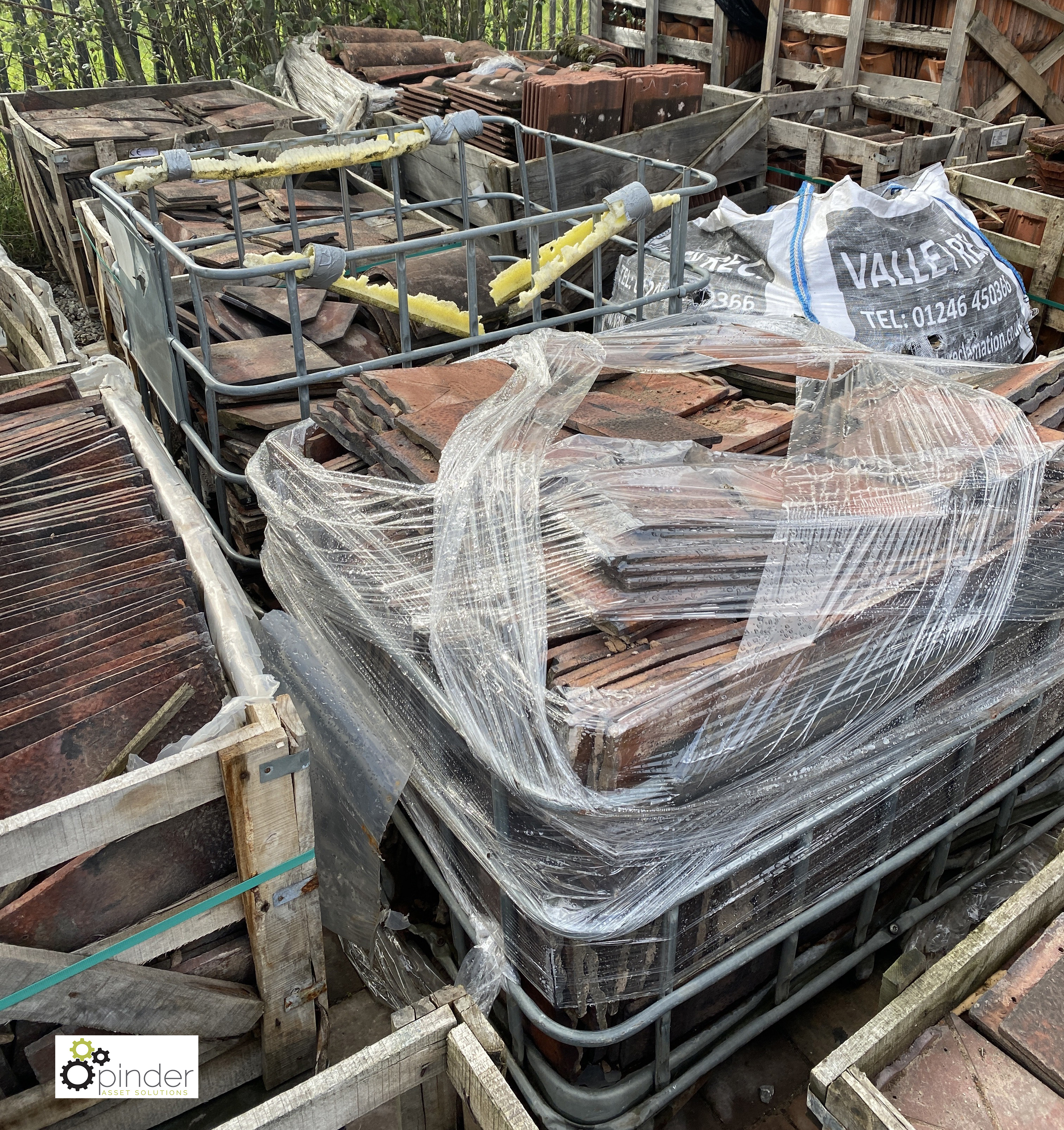 A large quantity reclaimed dimple Rosemary red Roof Tiles, to 7 crates - Image 9 of 10