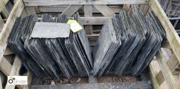 Approx. 145 reclaimed Roofing Slates, 16in x 9in, to crate
