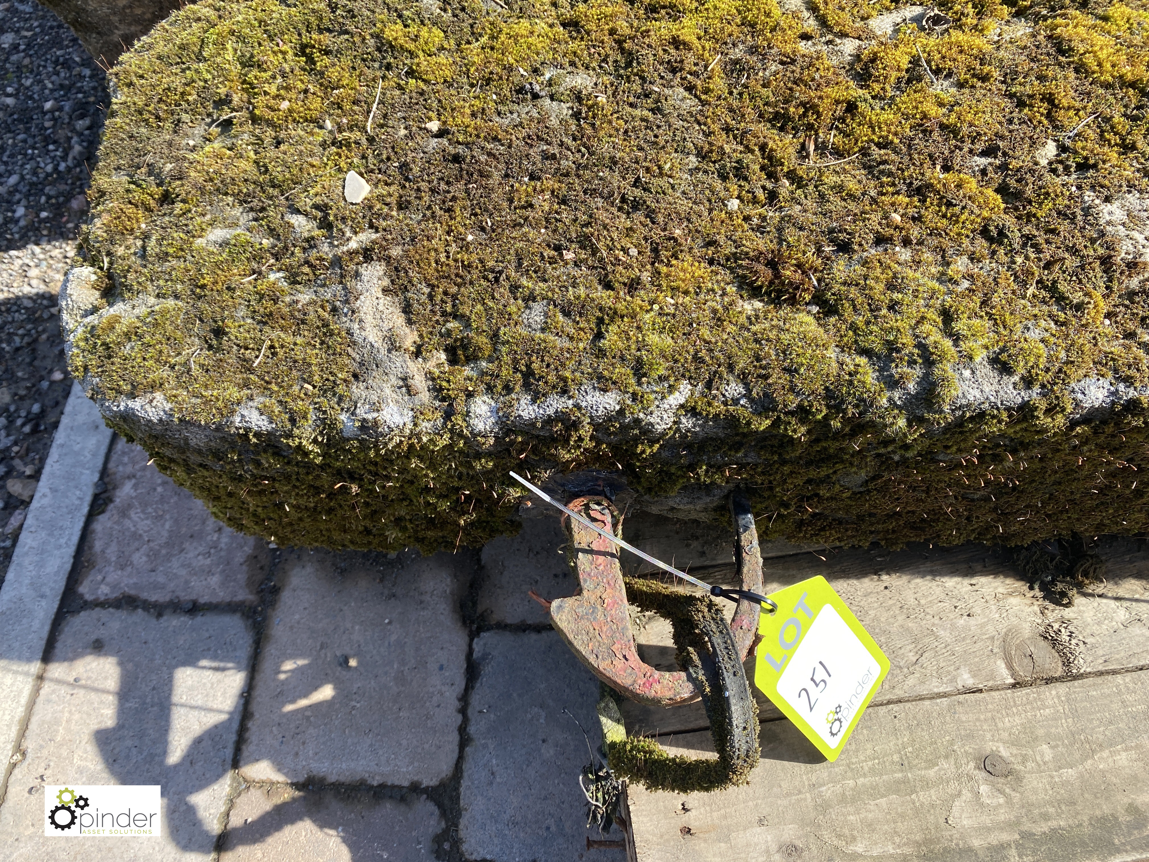 A reclaimed gritstone Field Post, 1600mm high - Image 2 of 4