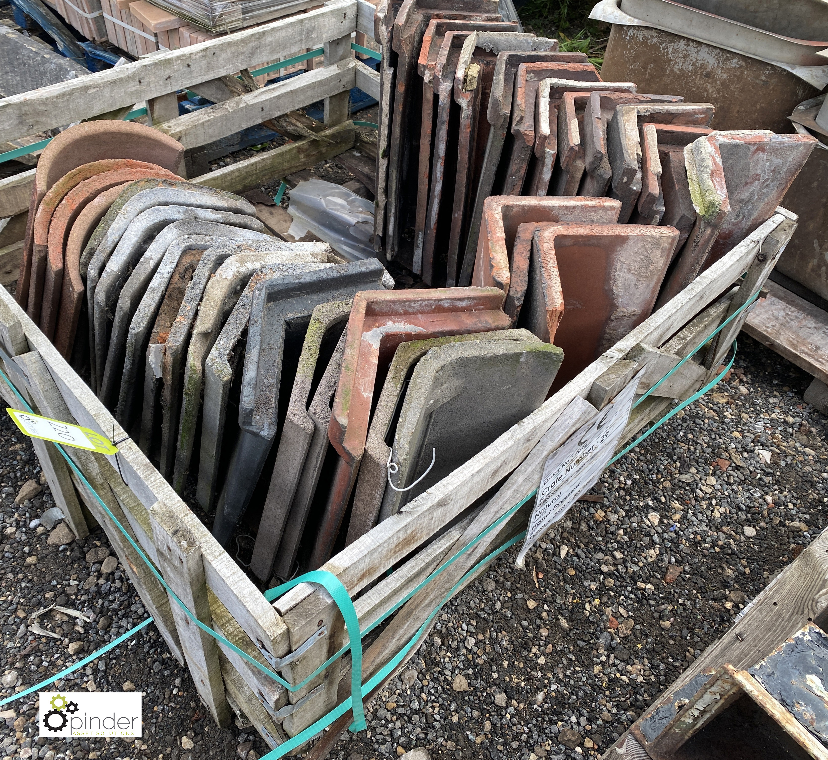 A quantity various reclaimed Roof Ridges, to crate