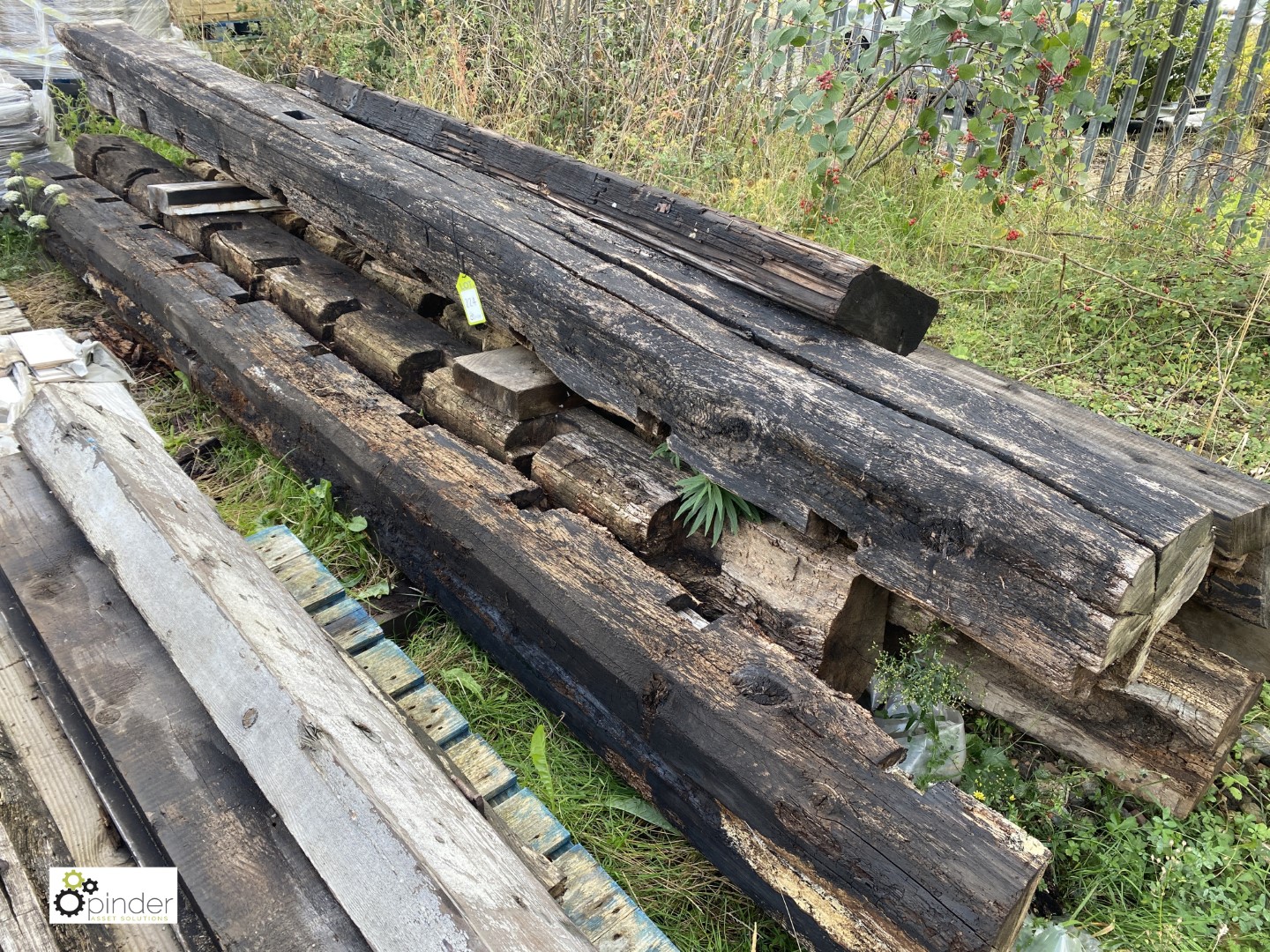 A quantity various reclaimed Oak Sections and Lengths