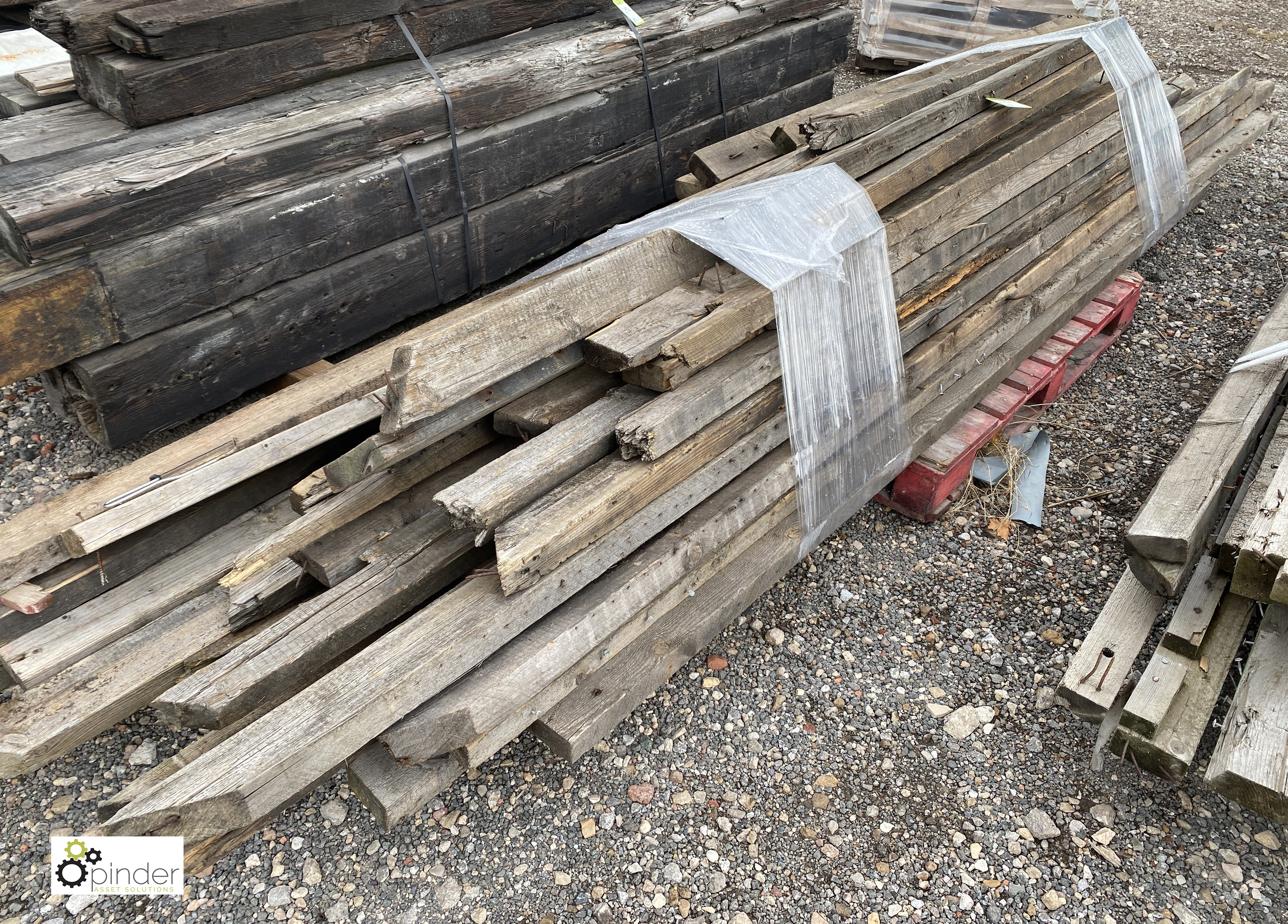 A quantity various reclaimed Timber