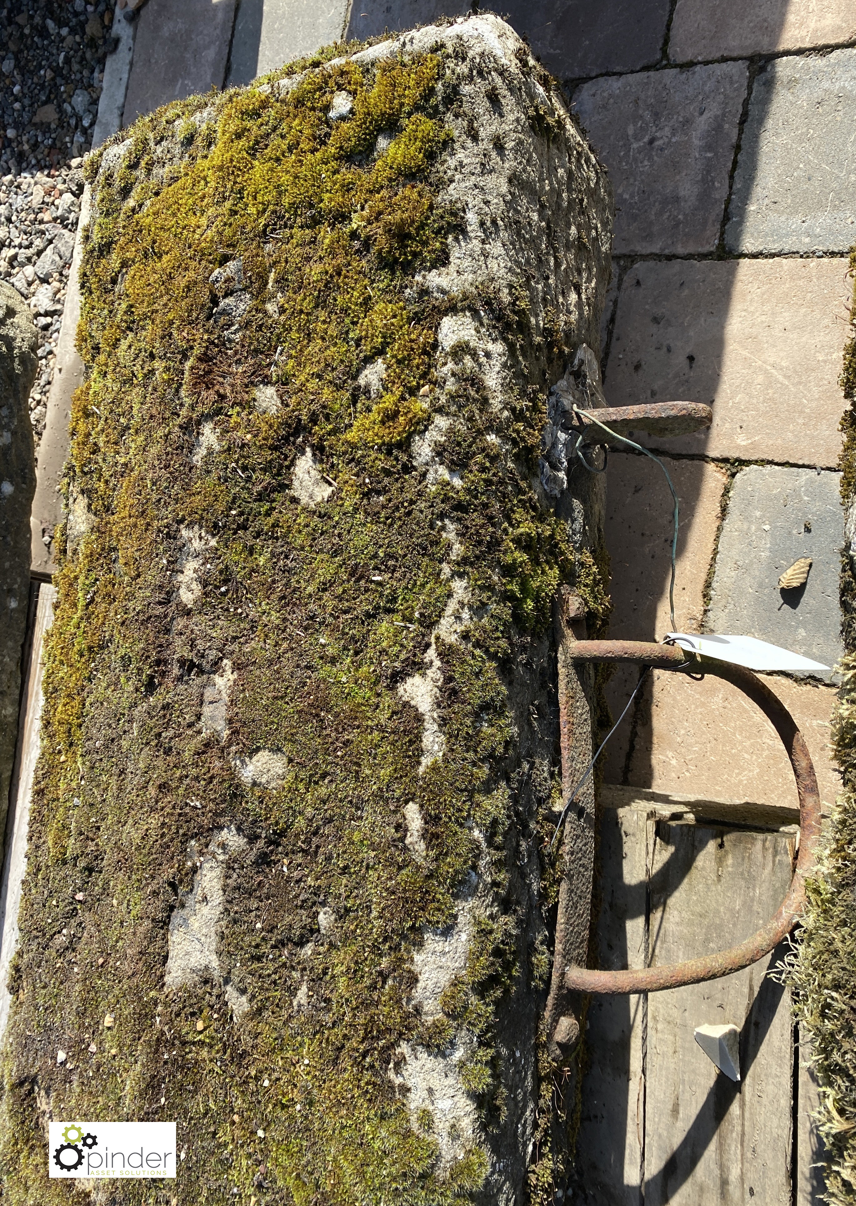 A reclaimed gritstone Gate Post, 1800mm high - Image 3 of 6