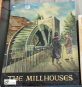 ‘The Millhouse’ Public House Sign on metal, 1100mm high x 790mm wide