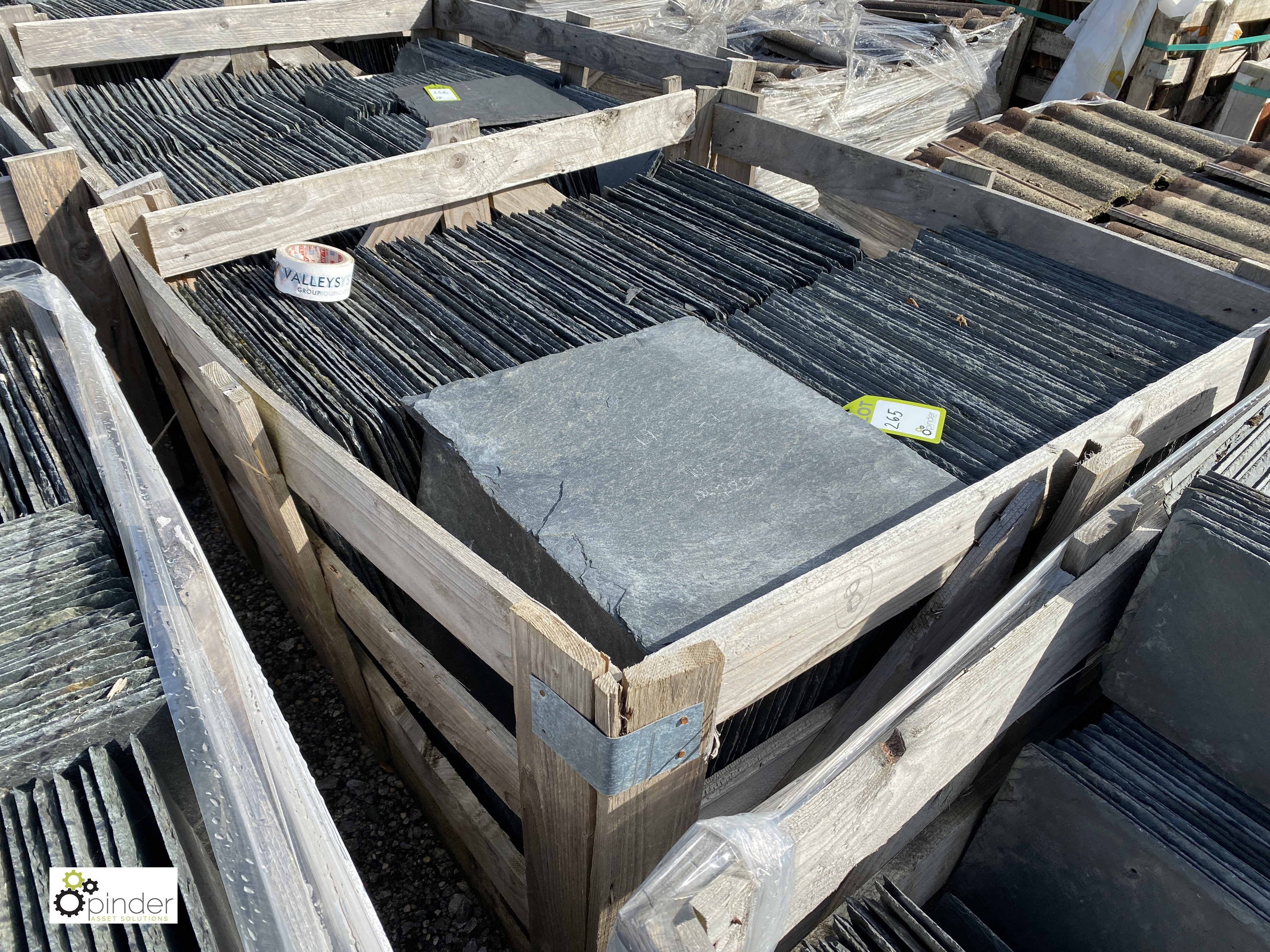 A large quantity Roof Slates, 500mm x 440mm, to crate