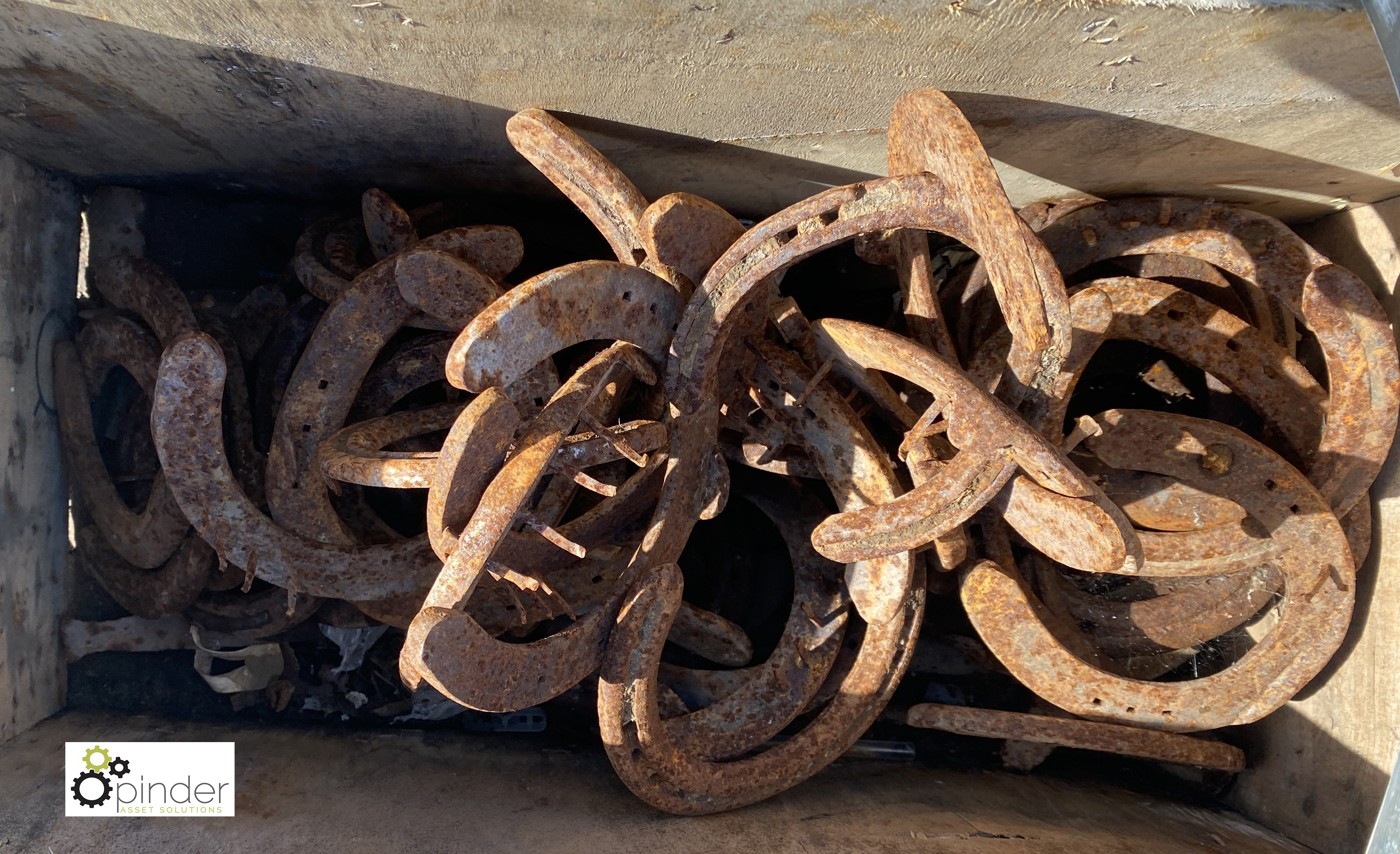 A quantity cast iron Door Straps and box Horseshoes - Image 5 of 8