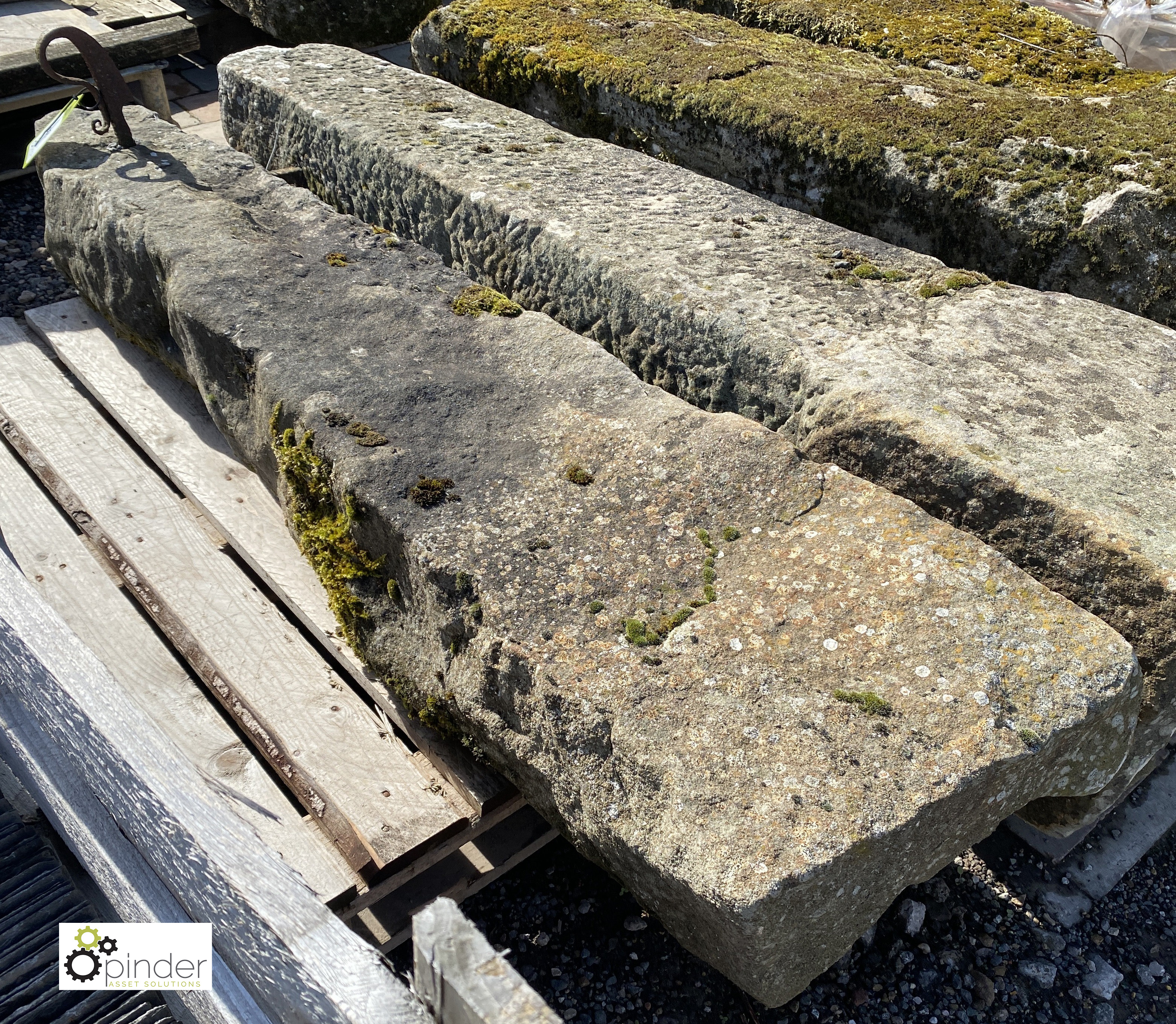 A reclaimed gritstone Field Post, 1600mm high - Image 2 of 4