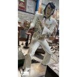 A life size ‘Elvis’ Statue, reclaimed from Blackpool Pier, 1700mm high x 490mm x 990mm