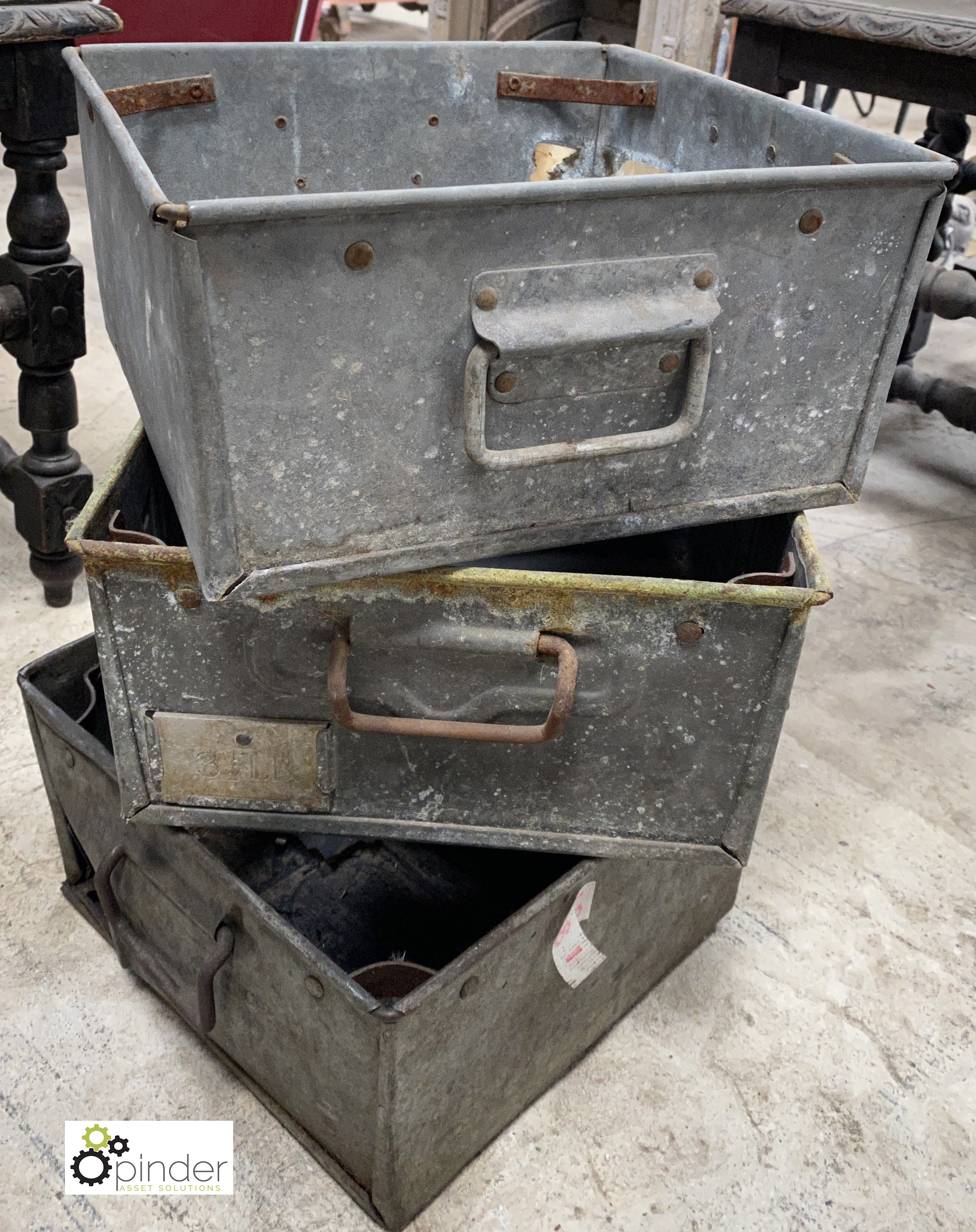 3 Tote Bins, 300mm x 300mm x 160mm - Image 2 of 4