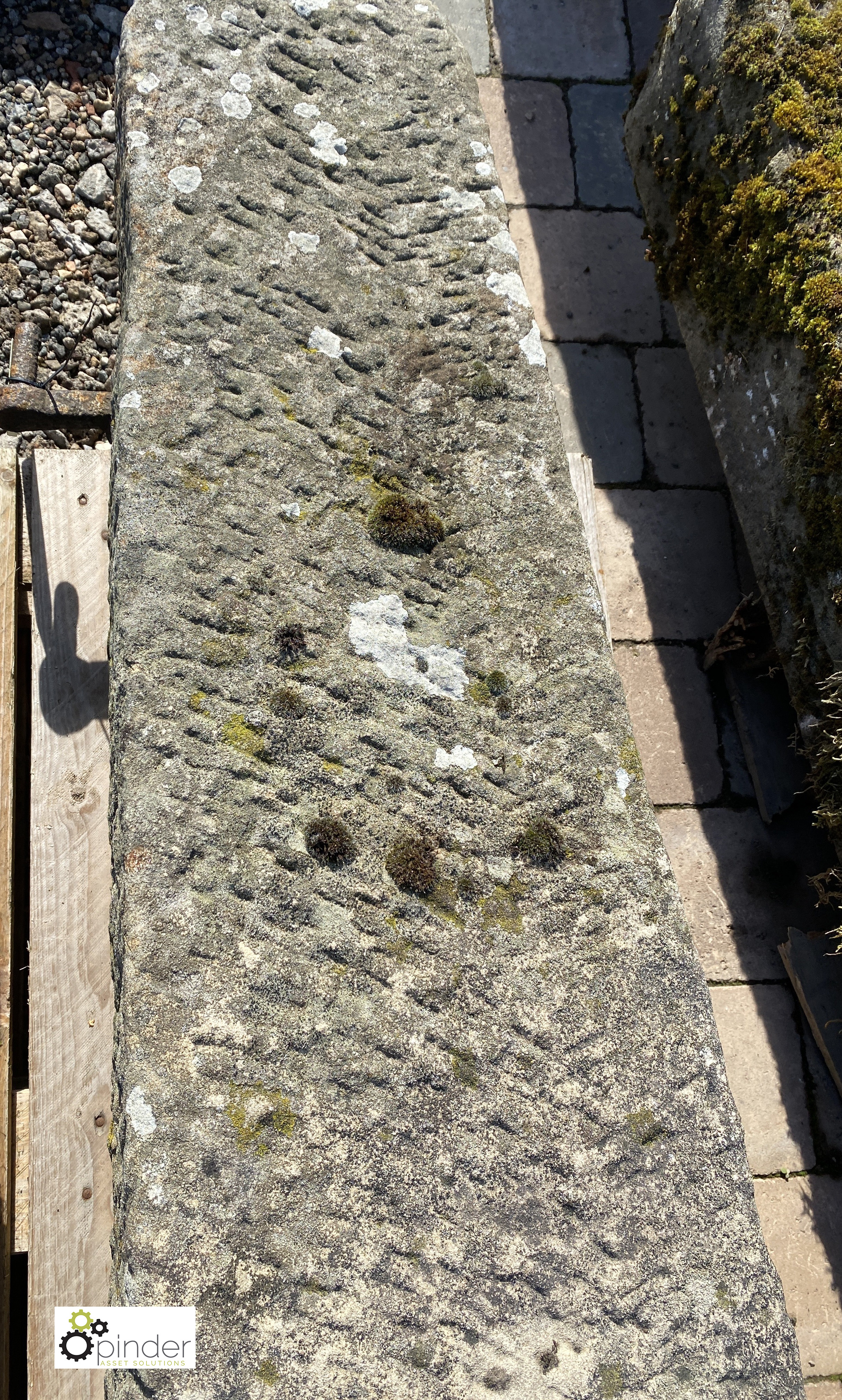 A reclaimed gritstone Post, 1700mm high - Image 3 of 5